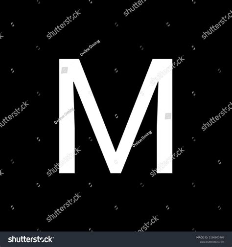 Alphabet Letter M Logo White Letter Stock Illustration 2190802709 | Shutterstock