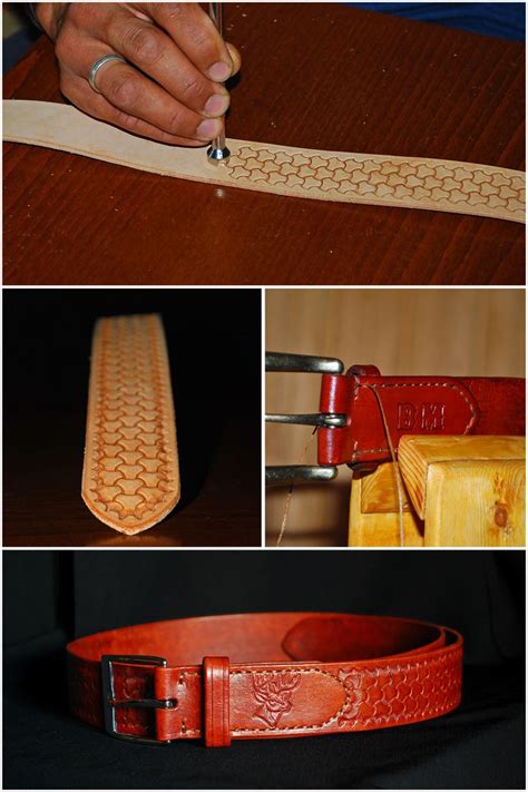 How To Make Stamped Leather Belt Diy Custom Handmade Basket Stamped