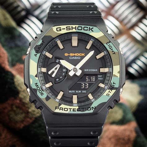 Casio G Shock Original GA 2100SU 1AER Carbon Core Guard Utility Colors