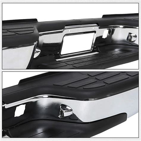 Complete Chrome Rear Bumper For Chevy Silverado Gmc Sierra