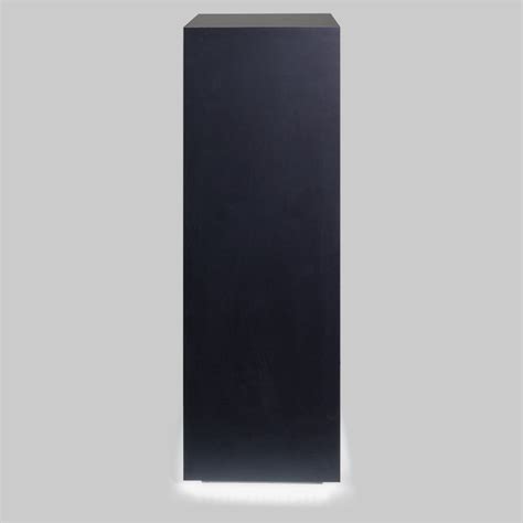 Black Laminate Floor LED Accent Lighted Pedestal ShopPOPdisplays