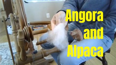 Spinning Angora Rabbit And Alpaca Wool On The Ashford Youtube