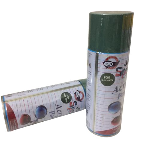 Olive Green Aerosal Spray Paint Just Spray For Plastic Packaging