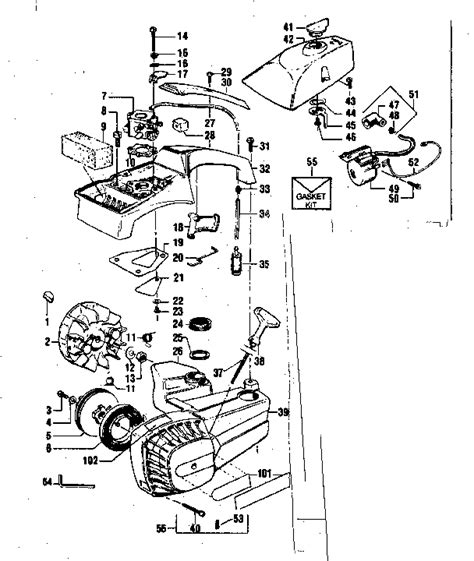 Craftsman 16 36cc Chainsaw Fuel Line Diagram