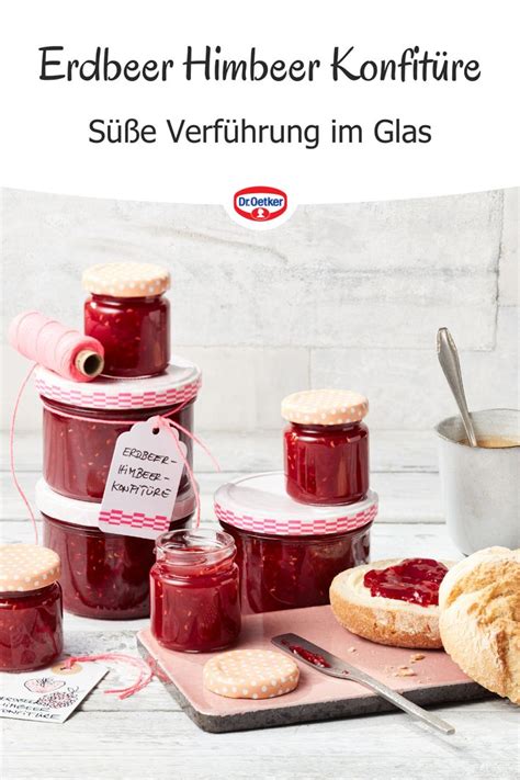 Erdbeer Himbeer Konfitüre Rezept Dr Oetker Rezept Rhabarber