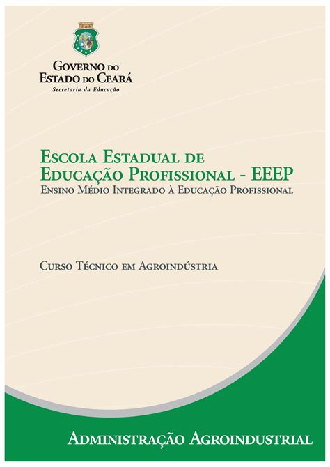 Administra O Agroindustrial Escola Estadual De Educa O Profissional