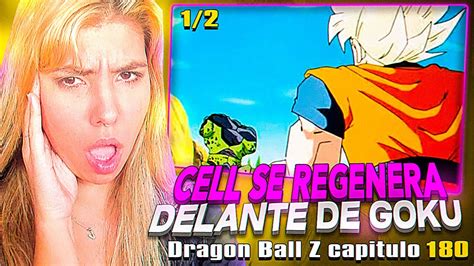 Goku Lanza Un Super Kamehameha Contra Cellreaccion A Dragon Ball Z