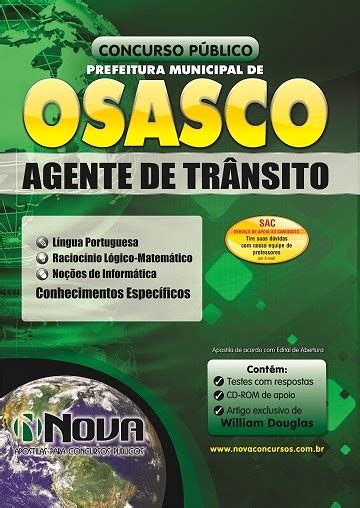 Apostila Concurso Prefeitura de Osasco SP Agente de Trânsito 2014