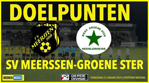 Ruime Overwinning Sv Meerssen Op Groene Ster In Limburgse Derby Youtube