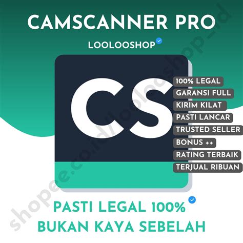 Jual Camscanner Pro Android Full Versi Cam Scanner Premium Garansi