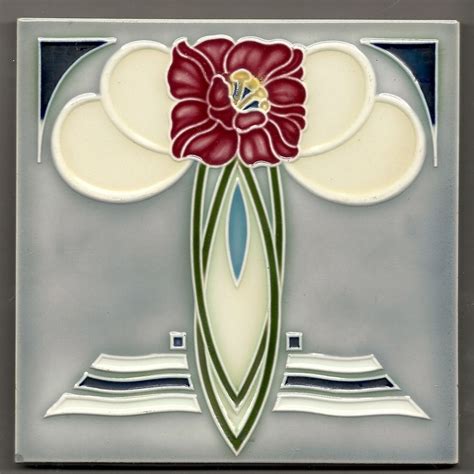 Jugendstil Fliese Jugendstil Design Keramik Fliesen Kunst Jugendstil