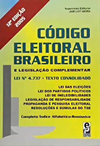 C Digo Eleitoral E Legisla O Complementar Lei N De