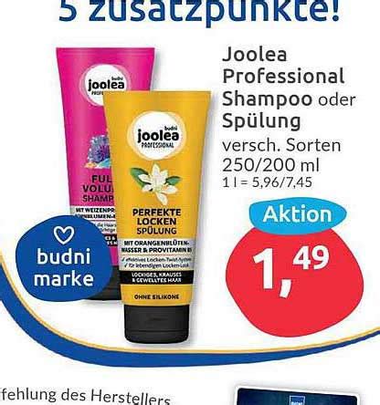 Joolea Professional Shampoo Oder Spülung Angebot bei Budni 1Prospekte de