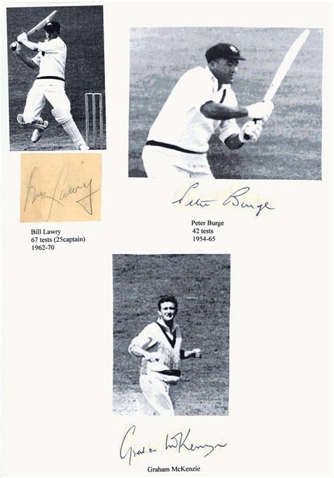 Cricket Autographs Collection Including Notable Players Sporting