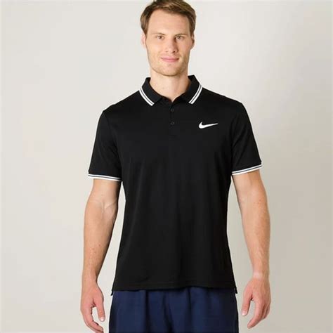 Nike Shirts Nike Mens Court Dry Tennis Polo Blackwhite Drifit Xxl