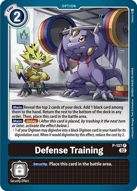 Defense Training Blast Ace Box Topper Digimon Promotion Cards Digimon Card Game