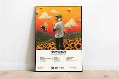 Tyler The Creator Album Cover Flower Boy Album Cover Poster Etsy