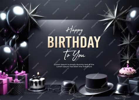 Premium PSD | Psd birthday banner background design template