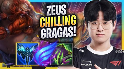 Zeus Chilling With Gragas T1 Zeus Plays Gragas Top Vs Aatrox Season 2023 Youtube