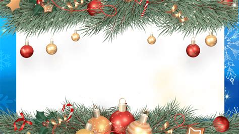 Christmas Decoration Blue Border Christmas Decoration Frame Png