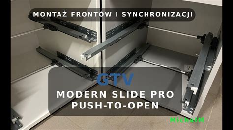 Gtv Modern Slide Pro Push To Open Monta Front W I Regulacja Youtube