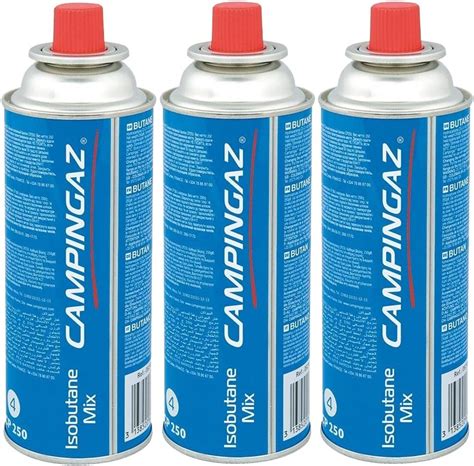 Campingaz Lot de 3 cartouches de gaz à valve CP 250 450 ml Isobutane