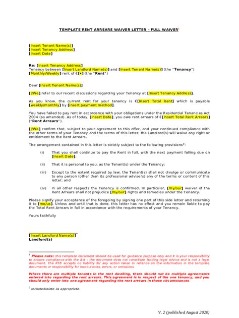 Letter To Request Arrears Of Rent Sample Templateletter To Request Arrears Of Rent Sample