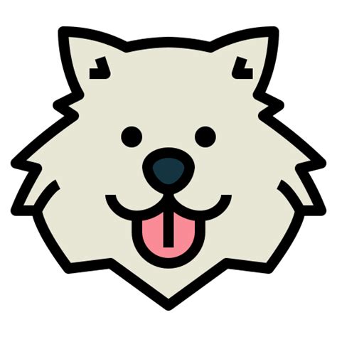 Samoyed Smalllikeart Lineal Color icon