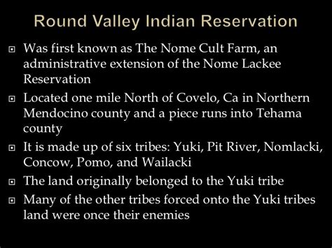 Round valley indian reservation