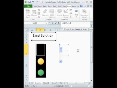 Excel Solution How To Create Traffic Light With Conditional