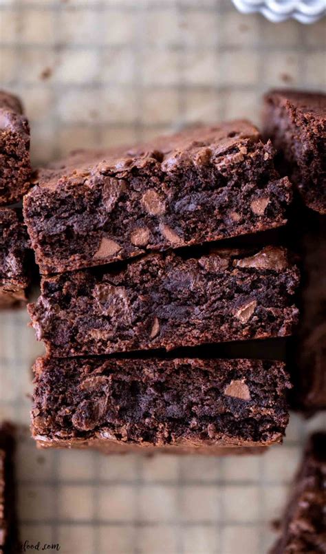 Double Chocolate Fudge Brownies A Latte Food