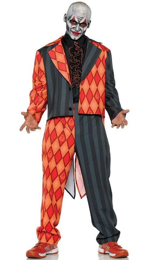 Evil Clown Costume Jester Costume Circus Costume Scary Costumes