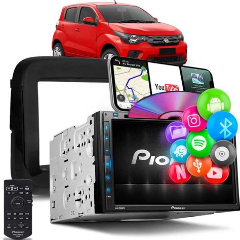 Central Multimídia Mobi 16 a 20 Pioneer AVH Z5280TV 2 Din TV BT