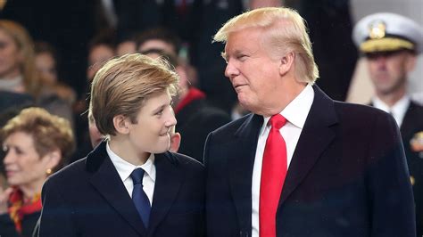 Trump Says Son Barron 18 Likes Politics And Gives Him Advice ‘hes A