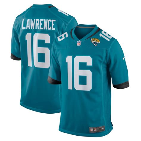 Men's Nike Trevor Lawrence Teal Jacksonville Jaguars Game Jersey