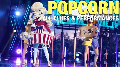 The Masked Singer Popcorn All Clues Performances And Reveal Youtube