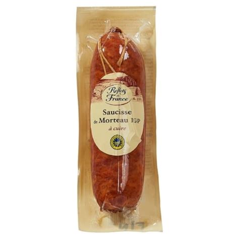 Saucisse de Morteau IGP à cuire REFLETS DE FRANCE le sachet de 350g à