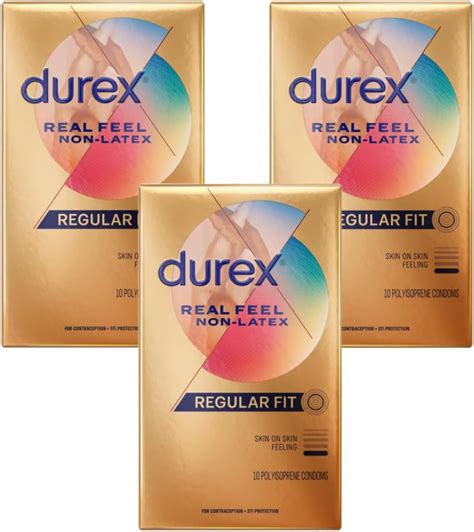 Amazon Durex Avanti Bare Real Feel Condoms Non Latex Lubricated