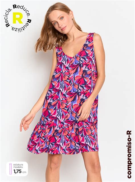 Ripley Vestido Regatta Corto Estampado