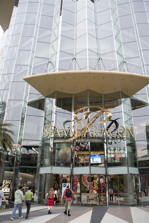 Entrance Of Siam Paragon Shopping Mall In Bangkok Editorial Photo