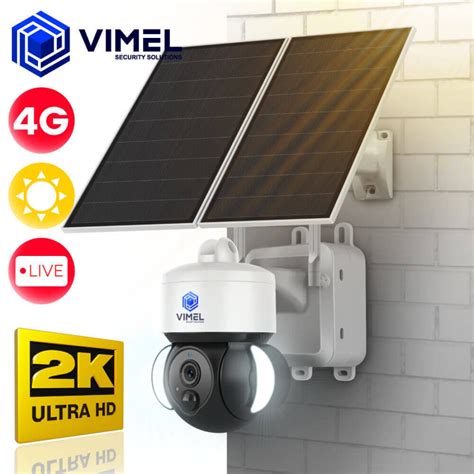 4g Dual Solar Panel Security Camera With Human Detection