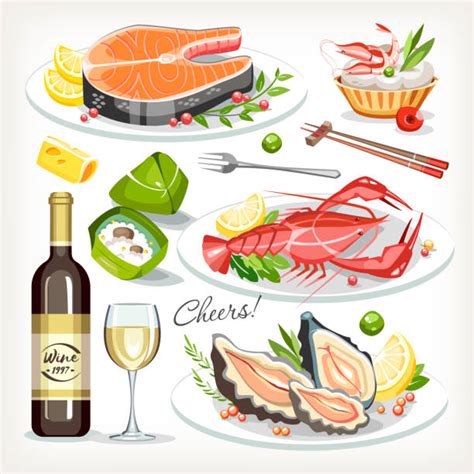 Seafood Dinner Clip Art