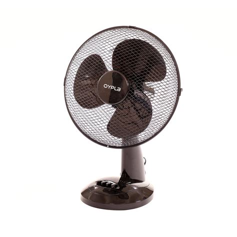 Oypla | 12" Black Desk Fan | Shop Online Today