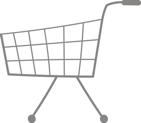 Supermarket shopping cart 20700957 Vector Art at Vecteezy