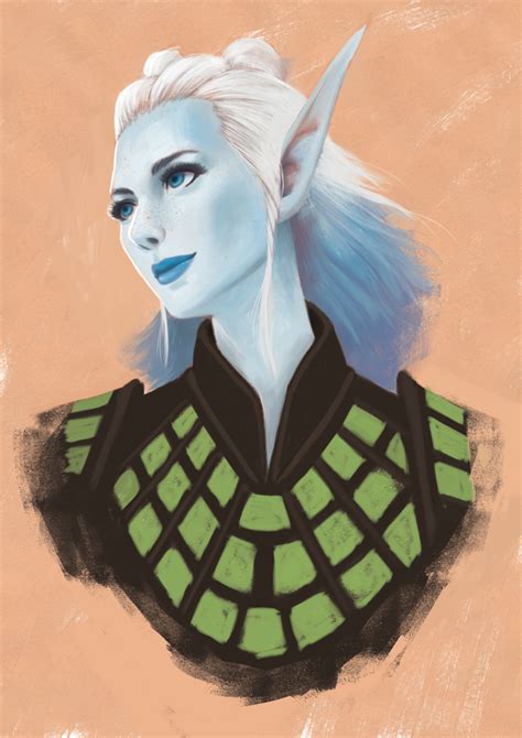 Rf Steff Eladrin Glamour Bard Characterdrawing Rpg Character