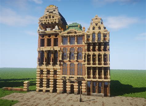 [wip] Grande Palace Facade Brussels R Minecraft