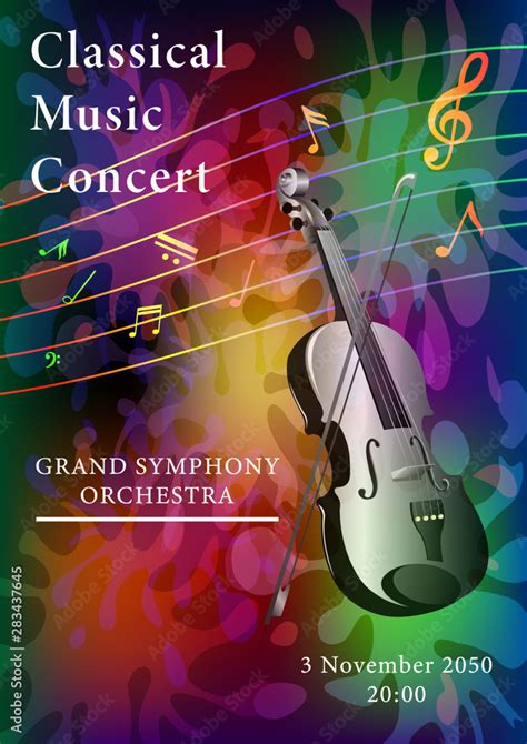 Classical music poster Stock Vector | Adobe Stock