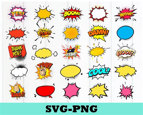 Comic Blaster Svg Comic Svg Cartoon Comic Svg Comic Text Svg Etsy