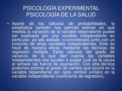 Ppt Psicolog A Experimental Psicolog A De La Salud Powerpoint