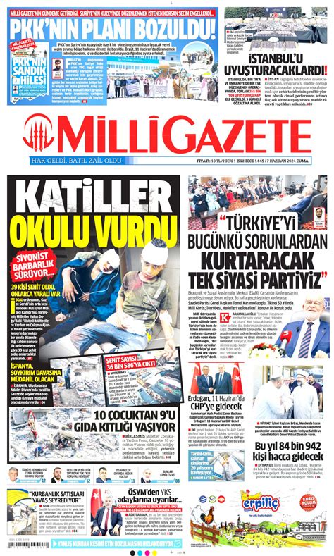 Milli Gazetesi Milli Man Et Oku Haberler Haziran